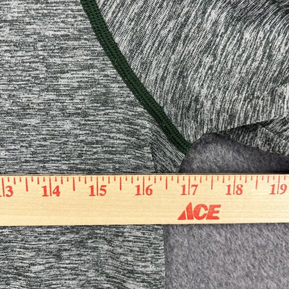 Victoria's Secret PINK Active Pullover Womens Medium Green Gray Heather Half Zip - Picture 8 of 16